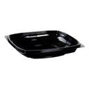 WNA Par Pack PETE Thermoform Black Large Square Bowl, 32 Ounce -- 150 per case.