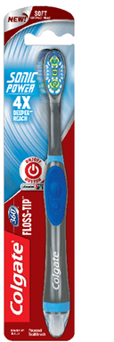 Colgate Soft Bristle Floss Tip Battery Powered Toothbrush -- 12 per case.