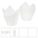 Lapaco White Small Tulip Baking Cup -- 1000 per case.