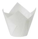 Lapaco White Medium Tulip Baking Cup -- 1000 per case.