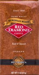 Red Diamond European Roast Ground Coffee, 11 Ounce -- 12 per case