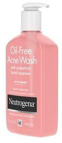 Neutrogena Pink Grapefruit Oil-Free Acne Wash Facial Cleanser, 9.1 Fluid Ounce -- 12 per case.