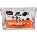 Cow Tales Minis Original Caramel Candy, 2.25 Pound Square Resealable Tub - 6 per case