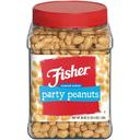 Fisher Party Peanuts, 36 Ounce -- 6 per case