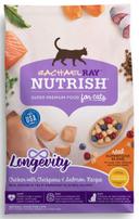 Rachael Ray Nutrish Chicken with Chickpeas and Salmon Longevity Dry Cat Food, 3 Pound Bag -- 4 per case