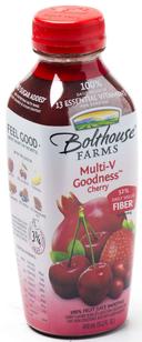 Bolthouse Farms Multi V Goodness Cherry Super Premium Juice Smoothie Beverage Drink, 450 Milliliter -- 6 per case