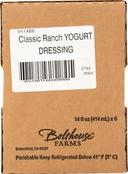 Bolthouse Farms Classic Ranch Yogurt Dressing, 14 Fluid Ounce -- 6 per case