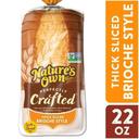 Natures Own Perfectly Crafted Brioche, 22 Ounce -- 8 per case