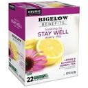 Bigelow Keurig Benefit Stay Well Lemon and Echinacea Herbal Tea, 22 count -- 4 per case