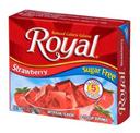 Royal Sugar Free Small Strawberry Gelatin, 0.32 Ounce -- 12 per case