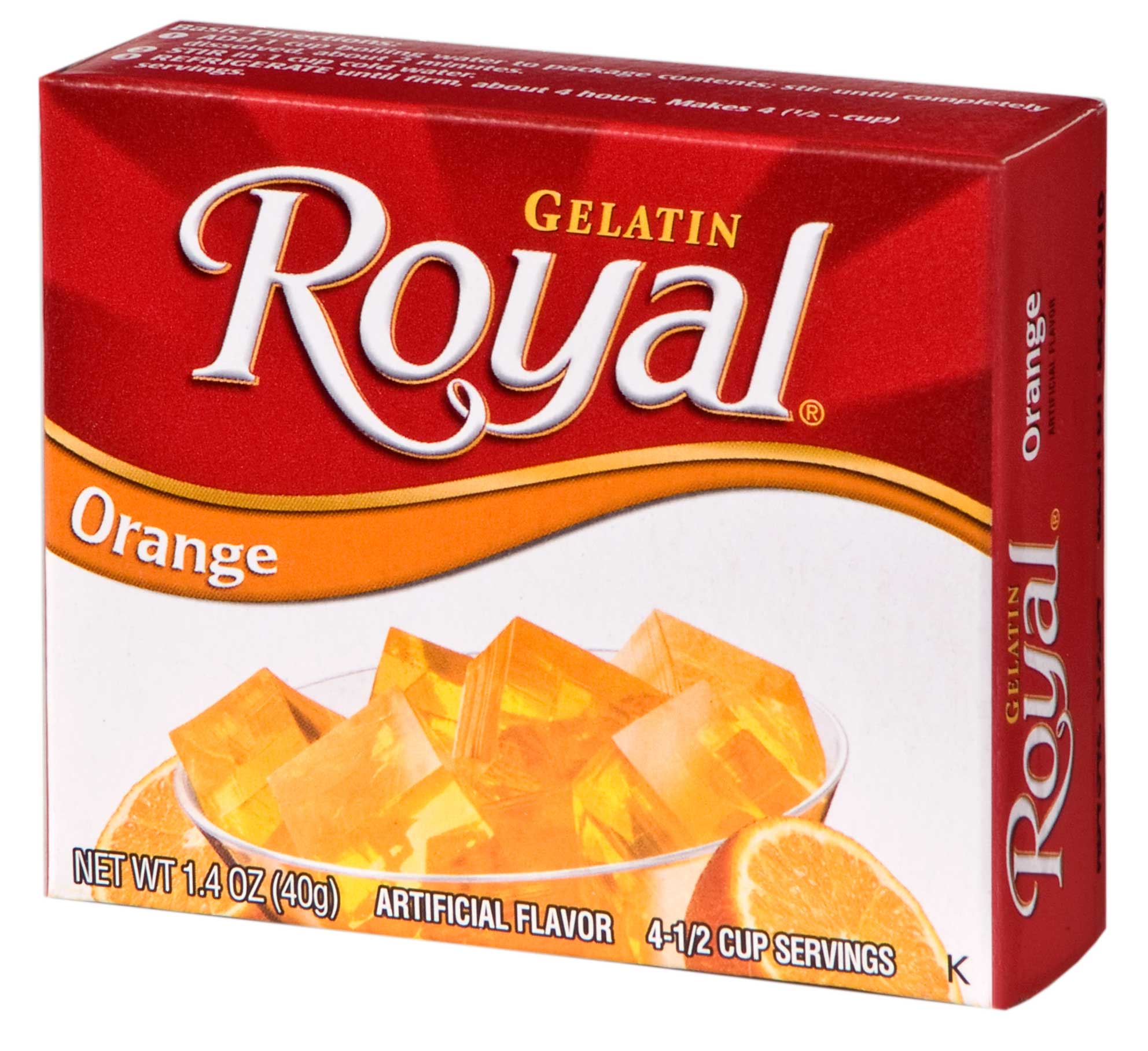 Royal Small Orange Gelatin, 1.4 Ounce -- 12 per case