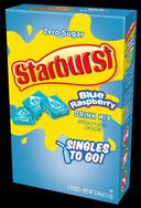 Starburst Singles To Go Blue Raspberry Powdered Drink Mix, 0.48 Ounce -- 12 per case