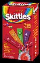 Skittles Singles To Go Variety Pack Drink Mix - 20 count per pack -- 6 packs per case