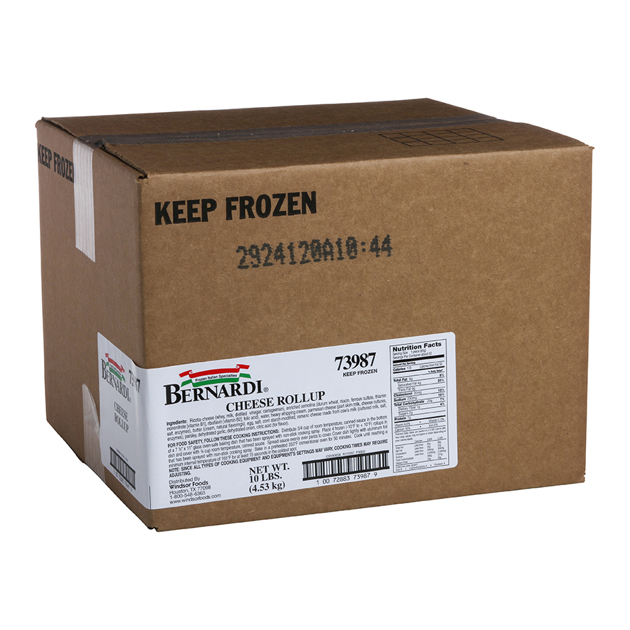 Windsor Bernardi Cheese Roll Ups, 10 Pound.