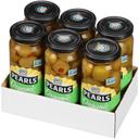 Pearls Organic Red Pepper Stuffed Green Olives, 6.7 Ounce -- 6 per case.