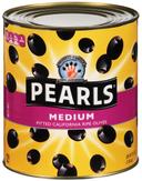Pearls Medium Pitted Ripe Olives, 51 Ounce -- 6 per case.