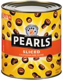 Pearls Fancy Sliced Ripe Olives, 55 Ounce -- 6 per case.