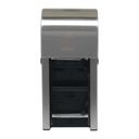 Compact Vertical Double Roll Bathroom Tissue Dispenser.