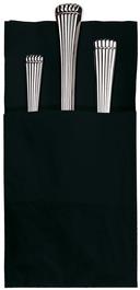 Hoffmaster Pocket Fold 2 Ply Quickset Coin Embossed Black Dinner Napkin, 17 x 17 inch -- 800 per case