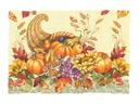 Hoffmaster Fall Bounty Paper Placemat, 9.75 x 14 inch -- 1000 per case.