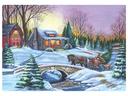 Hoffmaster Over The River Paper Placemat, 9.75 x 14 inch -- 1000 per case.
