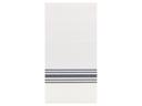 Hoffmaster FashnPoint Black and White Dishtowel Printed Dinner Napkin, 15.5 x 15.5 inch -- 800 per case.