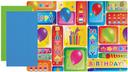 Hoffmaster Paper Happy Birthday Placemat and Dinner Napkin Kit - Combo Pack -- 500 per case.