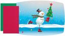 Hoffmaster Paper Skating Snowman Placemat and Cordinting Dinner Napkin Kit - Combo Pack -- 500 per case.