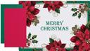 Hoffmaster Paper Traditional Poinsettia Placemat and Coordinating Dinner Napkin Kit - Combo Pack -- 500 per case.