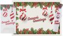 Hoffmaster Paper Holiday Ornaments Placemat and Corditing Dinner Napkin Kit - Combo Pack -- 750 per case.