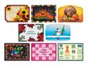 Hoffmaster Fall and Winter Seasonal Celebrate Paper Placemat, 9.75 x 14 8 inch -- 1000 per case.