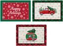 Hoffmaster Paper 3 Designs Holiday Classics Placemat - Multipack, 9.75 x 14 inch -- 1002 per case.