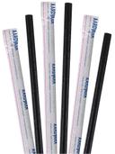 Aardvark Wrapped Black Jumbo Paper Straw, 7.75 inch -- 3200 per case