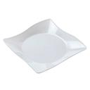 WNA Petites White Square Plate, 4 inch -- 200 per case.