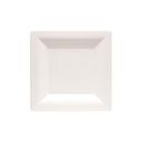 Milan Grand 5.25 inch White Premium Heavyweight Plastic Plate, 12 count - 14 per case