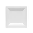 Milan Grand 6.5 inch White Premium Heavyweight Plastic Plate, 12 count - 14 per case