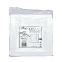 Milan Grand 9.5 inch White Premium Heavyweight Plastic Plate, 12 count - 10 per case