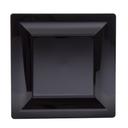 Milan Grand 9.5 inch Black Premium Heavyweight Plastic Plate, 12 count - 10 per case