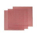 Durable Packaging 12 x 12 inch Red Check Wax Sheet, 1000 count - 5 per case