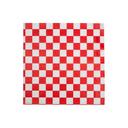 Durable Packaging 12 x 12 inch Red Check Grease Resistant Flat Sheet, 1000 count - 5 per case