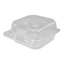 Durable Packaging 5 inch Clear Plastic Medium Square Container, 500 count