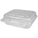 Durable Packaging 8 inch Square 3 Compartment Container, 250 count
