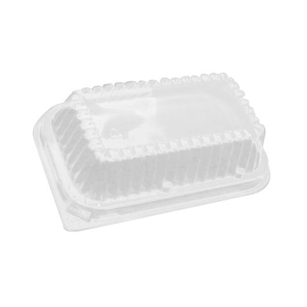 Durable Packaging Clear Plastic Dome Lid for 1 Pound Loaf Pan, 500 count