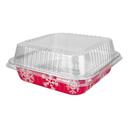 Durable Packaging Holiday Round Cake Pan with Lid, 100 count