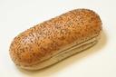 Rotellas Poppy Hinged Sliced Hot Dog Bun, 5.5 inch Length - 6 per pack -- 9 packs per case.