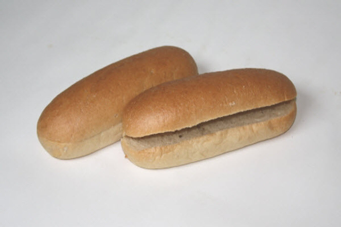 Rotellas White Wheat Sliced Hot Dog Bun - 6 per pack -- 9 packs per case.