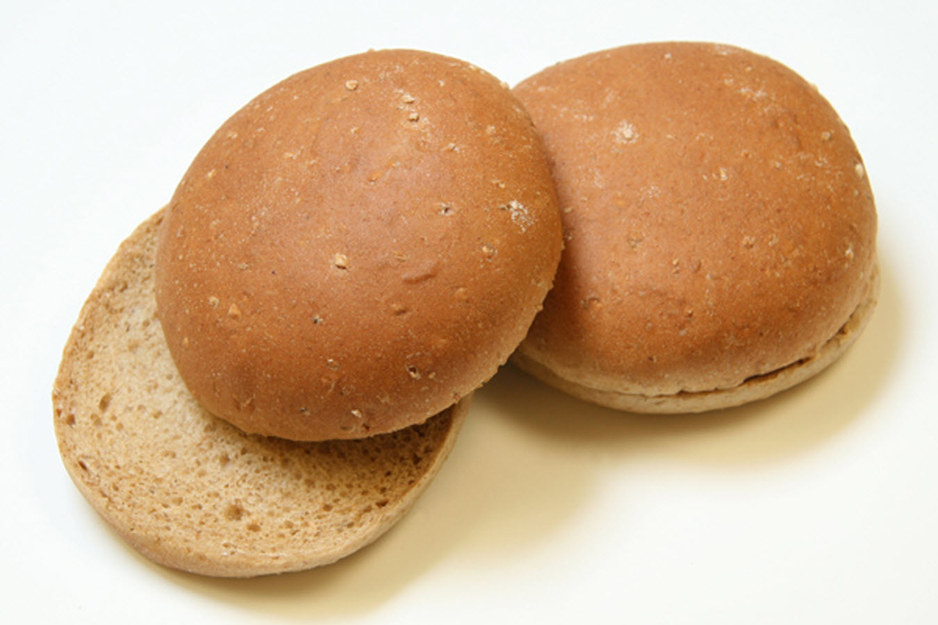 Rotellas Wheat Hamburger Bun, 4 1/4 inch - 8 per pack -- 6 packs per case.