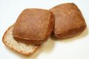 Rotellas Wheat Line Sliced Ciabatta Hamburger Bun, 4.25 inch Length - 6 per pack -- 8 packs per case.