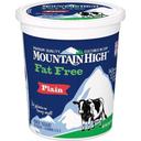 Mountain High Whole Milk Fat Free Plain Yoghurt, 32 Ounce -- 6 per case