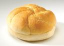 Flowers Foods European Bakers Corn Dusted White Kaiser Sandwich Bun, 4.5 Ounce - 6 per pack -- 12 packs per case.